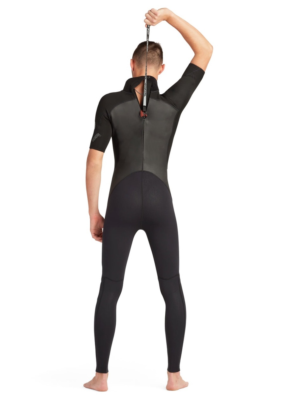 NEW BODY GLOVE - Phoenix 2/2mm Back Zip Short Sleeve Full Wetsuit - Black - Picture 3 of 16